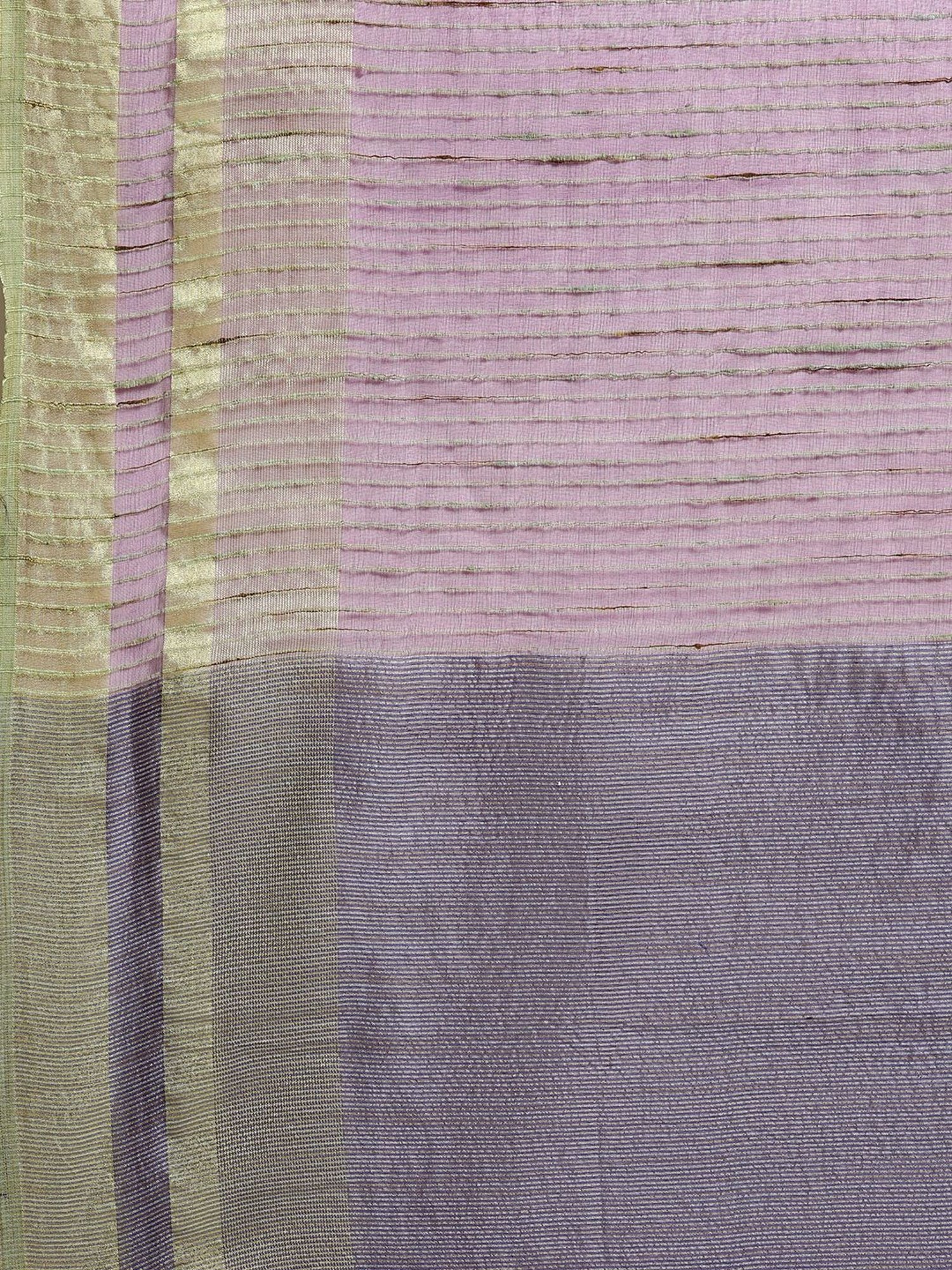 Kalakari India Purple Embroidered Saree With Unstitched Blouse