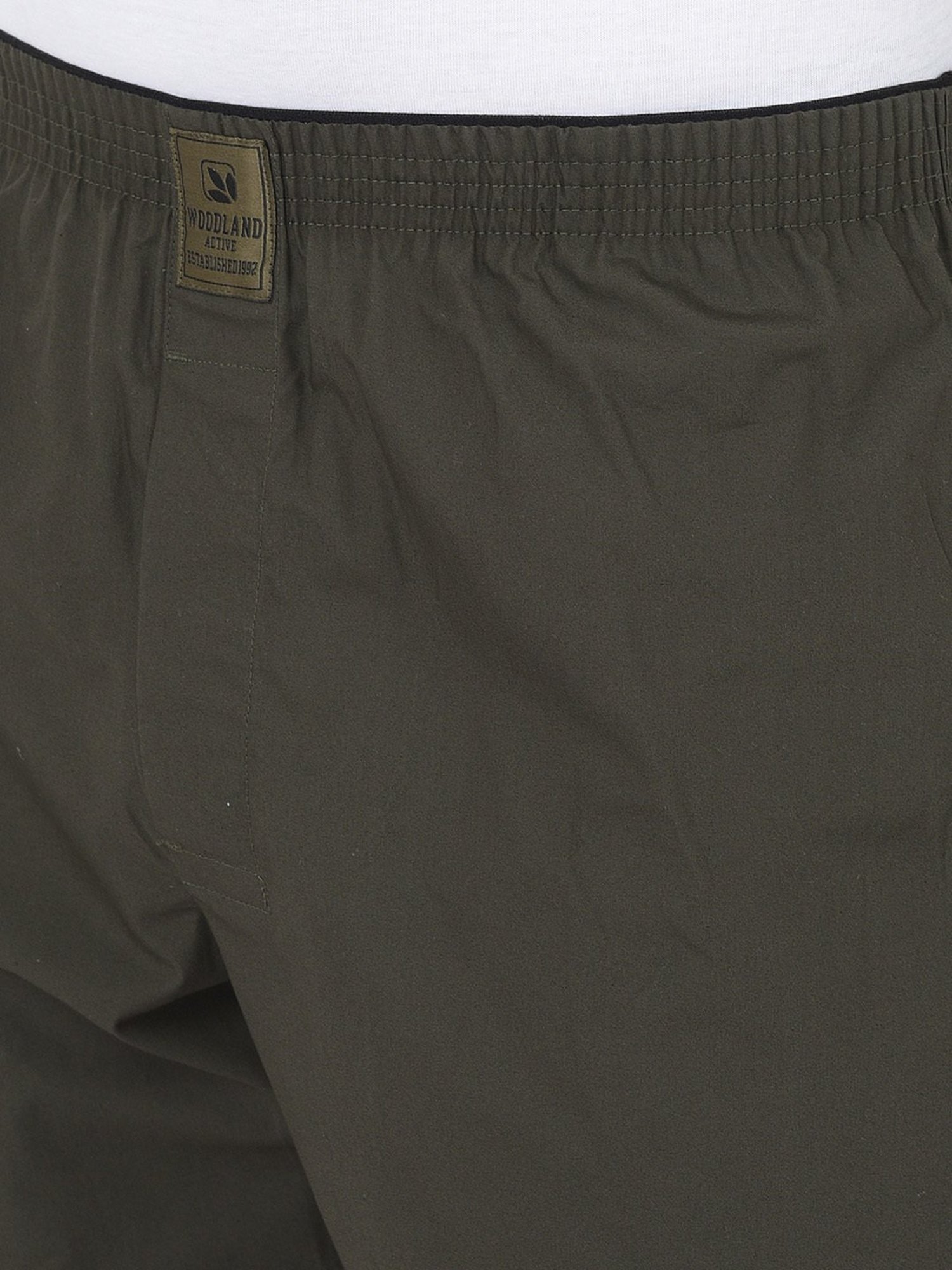 Woodland Dark Olive Nightwear Shorts