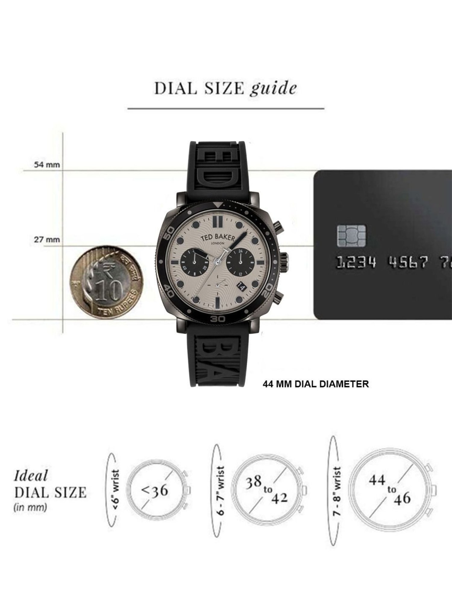 Ted Baker BKPCNF204 Chronograph Watch for Men