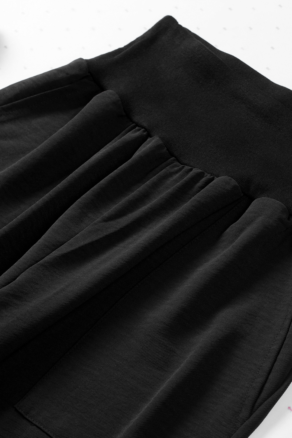 Karen Kane Cropped Wide Leg Linen Blend Striped Pants