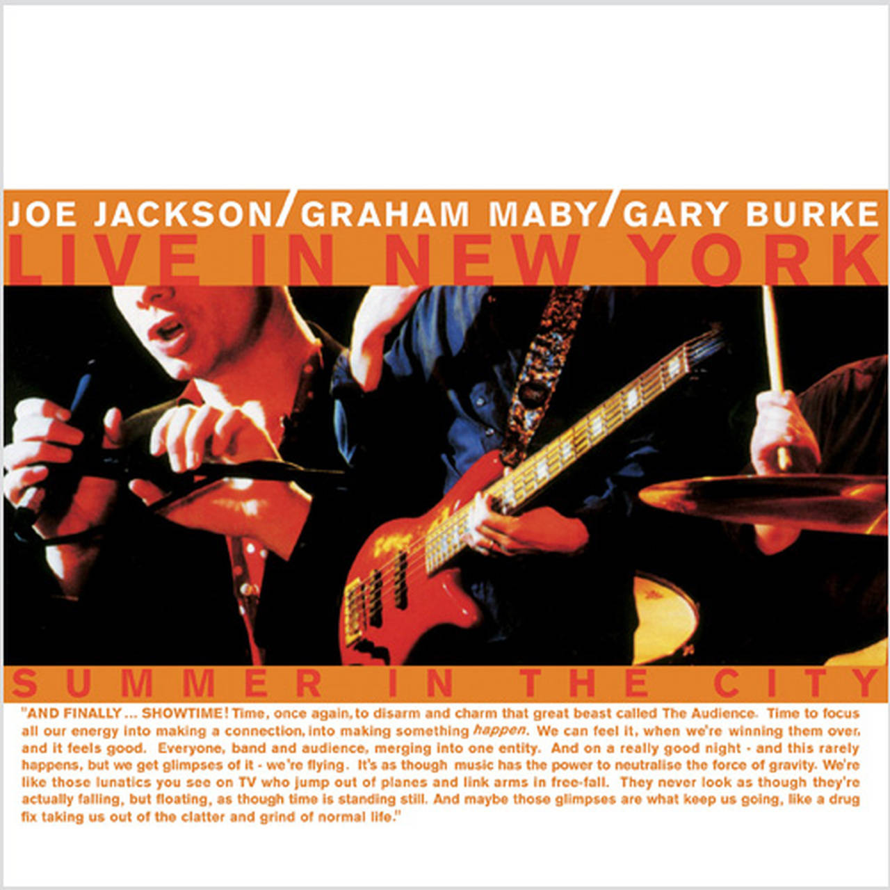 Joe Jackson Live in New York: Summer In The City 180g 2LP (Vinyl)