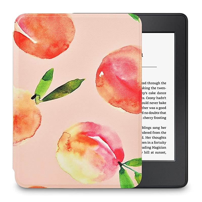 Case for All-New Kindle (10th Generation-2019 Release Only), Ultra Lightweight Premium PU Leather Shell Cover with Auto Wake/Sleep, Will NOT Fit Kindle Paperwhite 10th Gen 2018, Orange