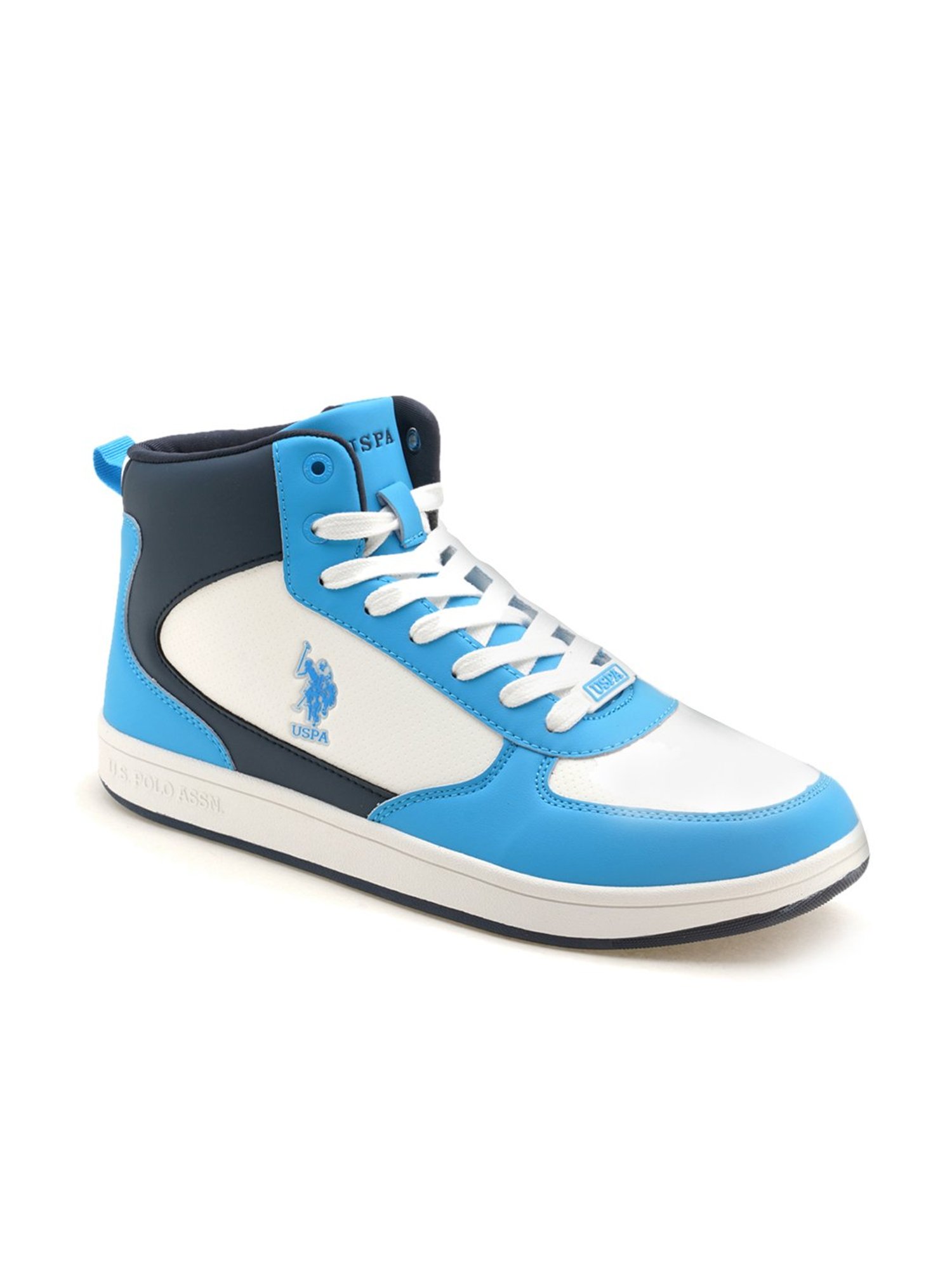 U.S. Polo Assn. Men's Blue Ankle High Sneakers