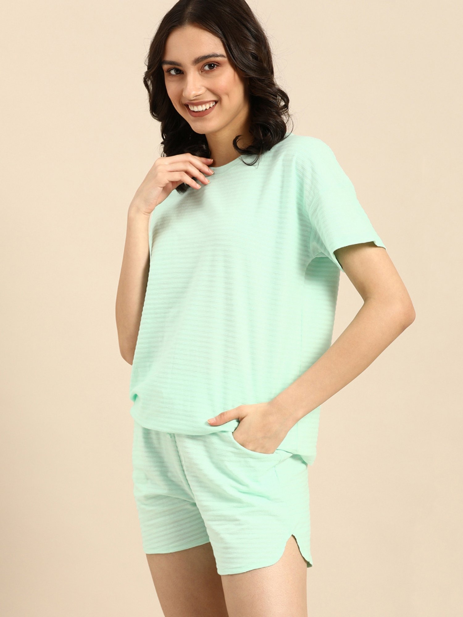 Clt.s Green T-Shirt With Shorts