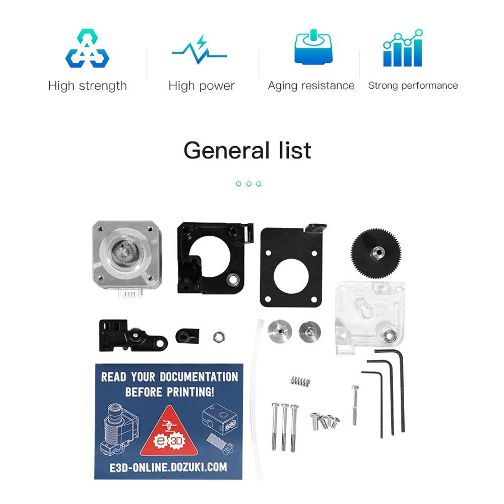 Creality 3D Upgrade Titan Extruder Kits 1.75mm Direct Drive Extruder with Stepper Motor Support Flexible Filament Compatible with CR-10 V2 3D Printer