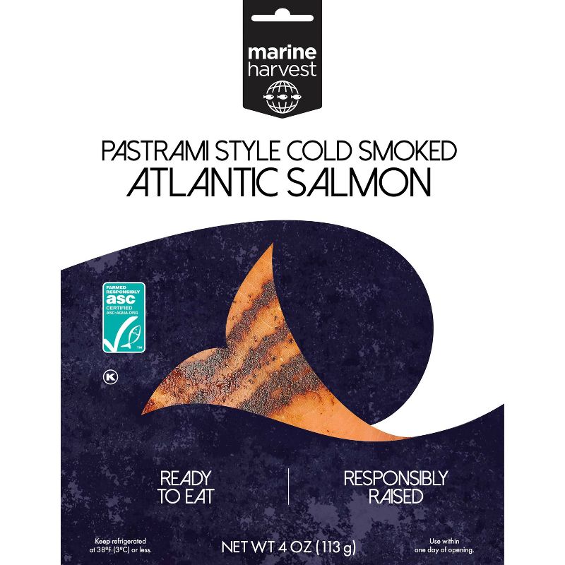 Marine Harvest Norwegian Mojito Flavored Cold Smoked Salmon - 4oz