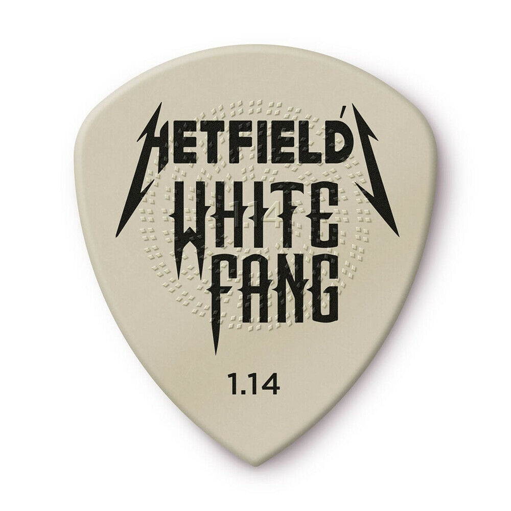 Dunlop PH122R114 Hetfield's White Fang Custom Flow Pick, 24-Pack, 1.14mm