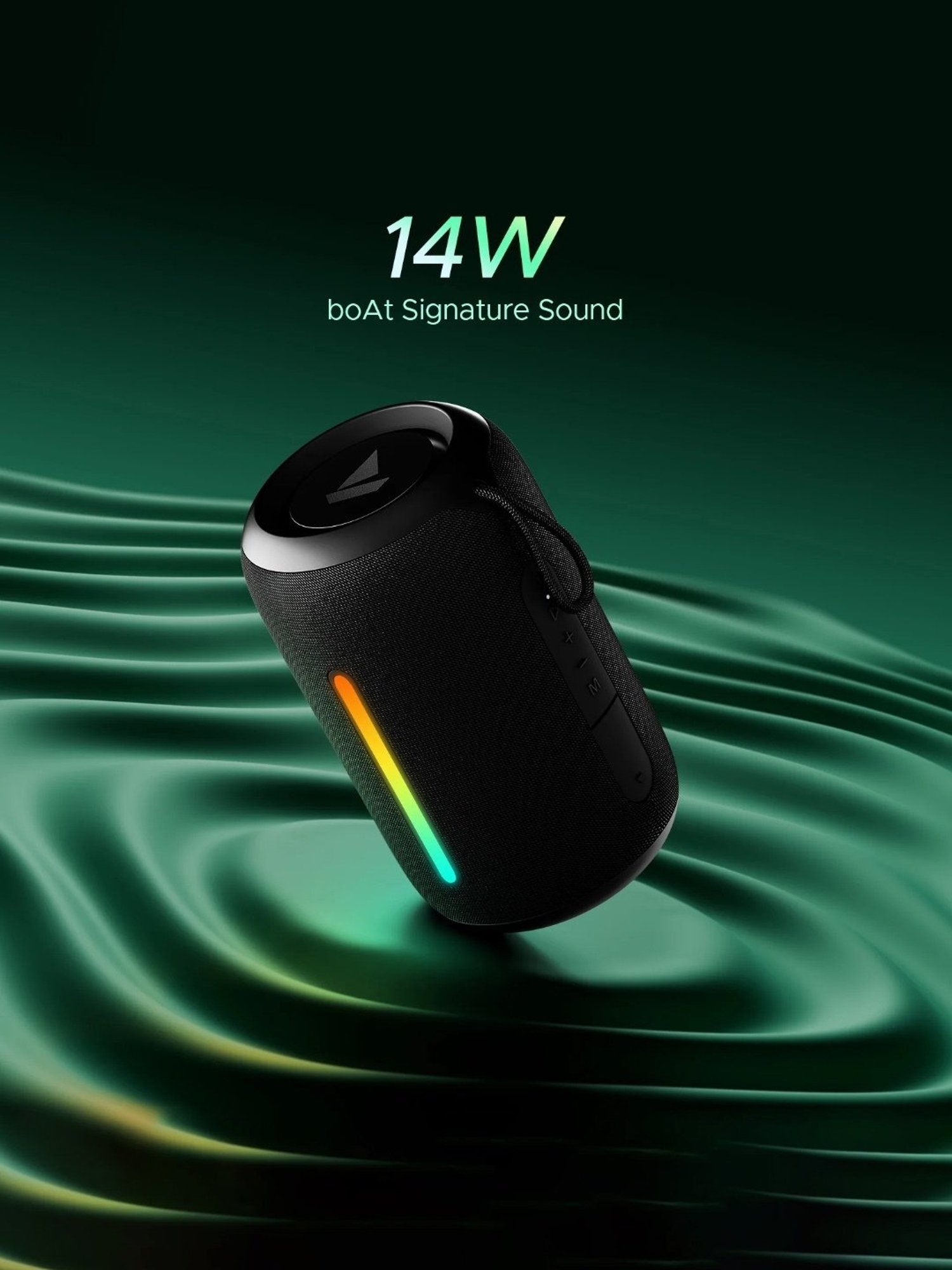 Boat Stone 350 Pro Bluetooth Speaker 14W with 12Hrs Playback (Black)