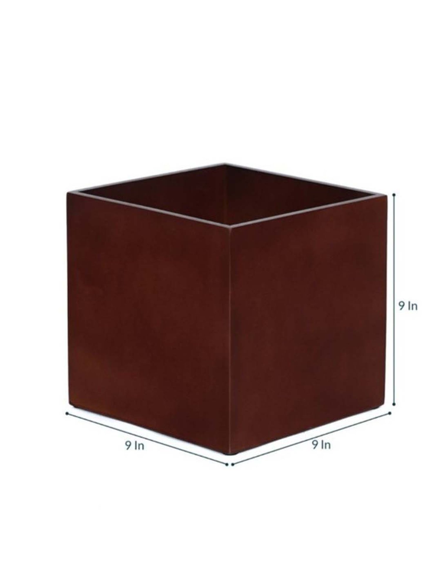 Crayton MDF Geometric Design Storage Box with Cap - Set of 1