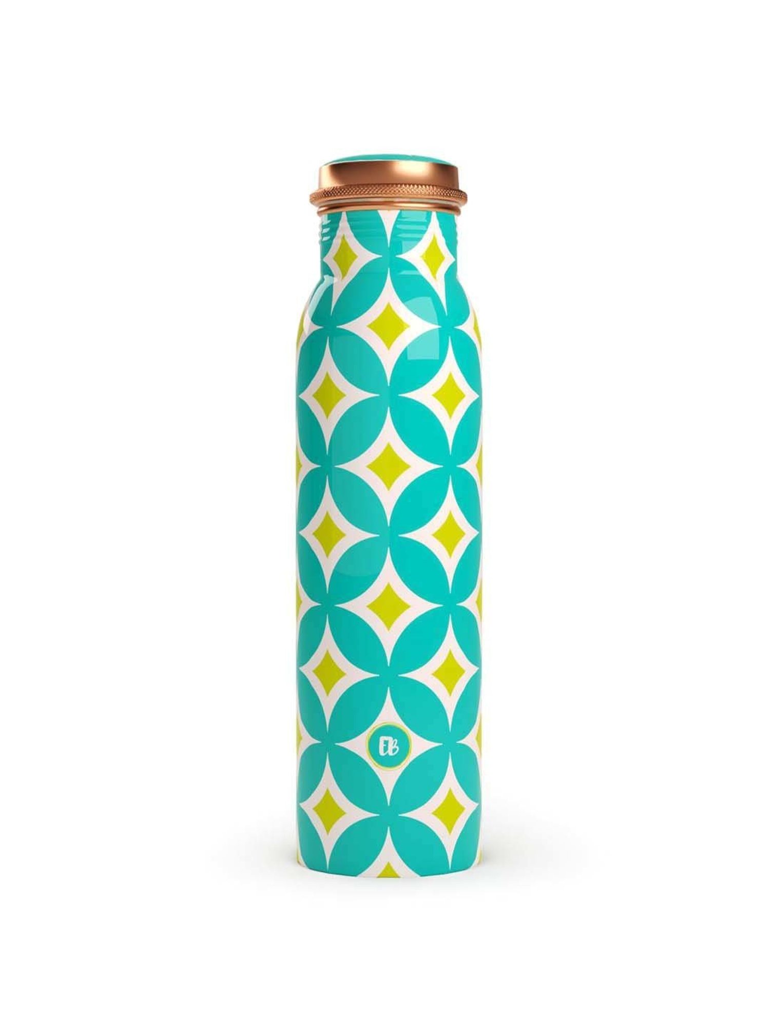 Everything Beautiful Aqua Blue Copper Water Bottle - Standard (0.9 L)