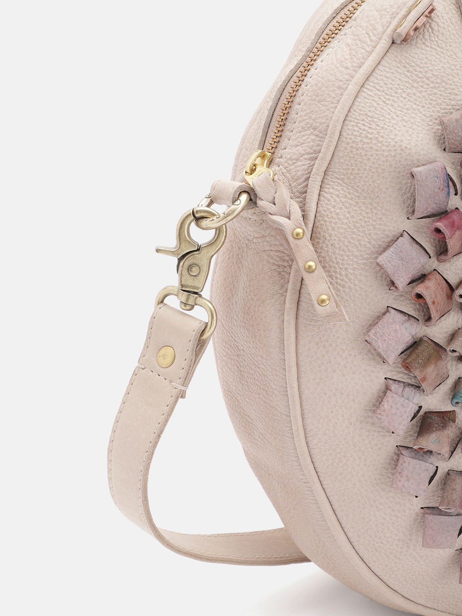 Art N Vintage Glory Beige Leather Textured Large Handbag