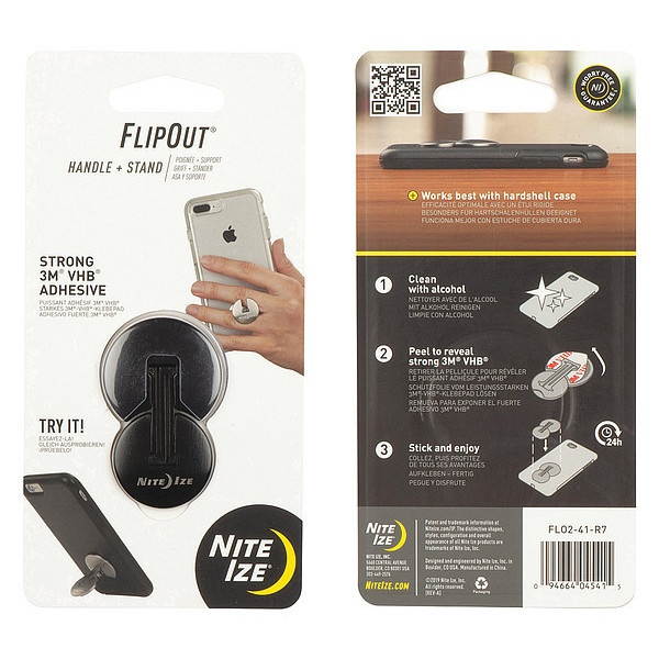 Nite Ize FlipOut Handle with Stand, Black, One Size,