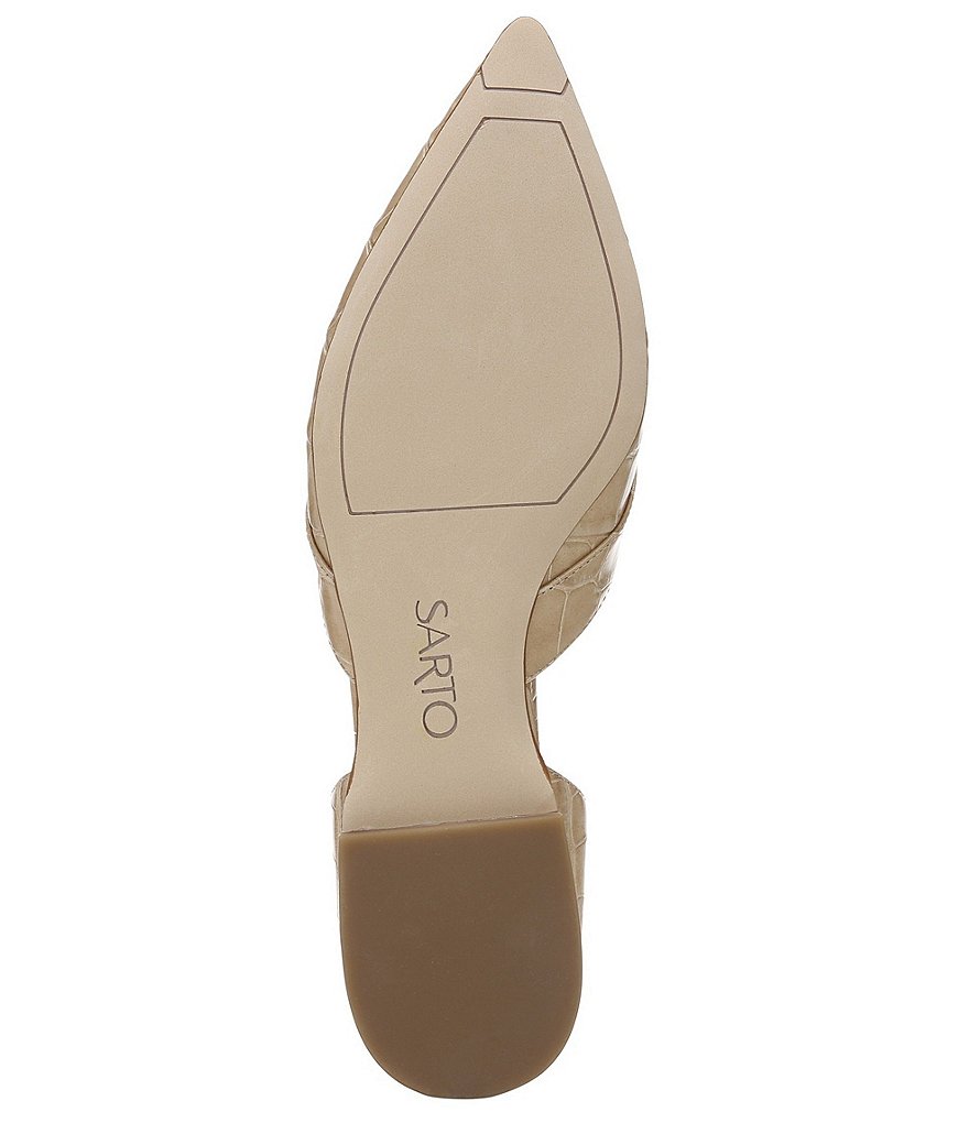 Sarto by Franco Sarto Toby Croco Print Leather d'Orsay Loafers