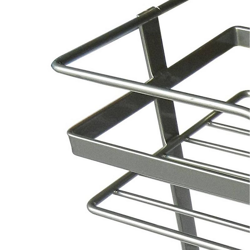 Shower Caddy Silver 12" - Elegant Home Fashions