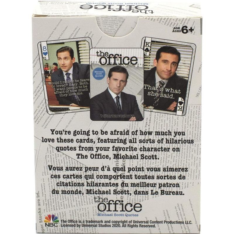 NMR Distribution The Office Michael Quotes Playing Cards | 52 Card Deck + 2 Jokers