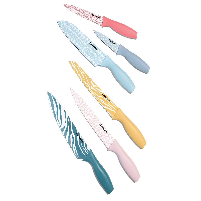 Cuisinart Advantage 12pc Non-Stick Coated Color Knife Set with Blade Guards - C55-12PRA
