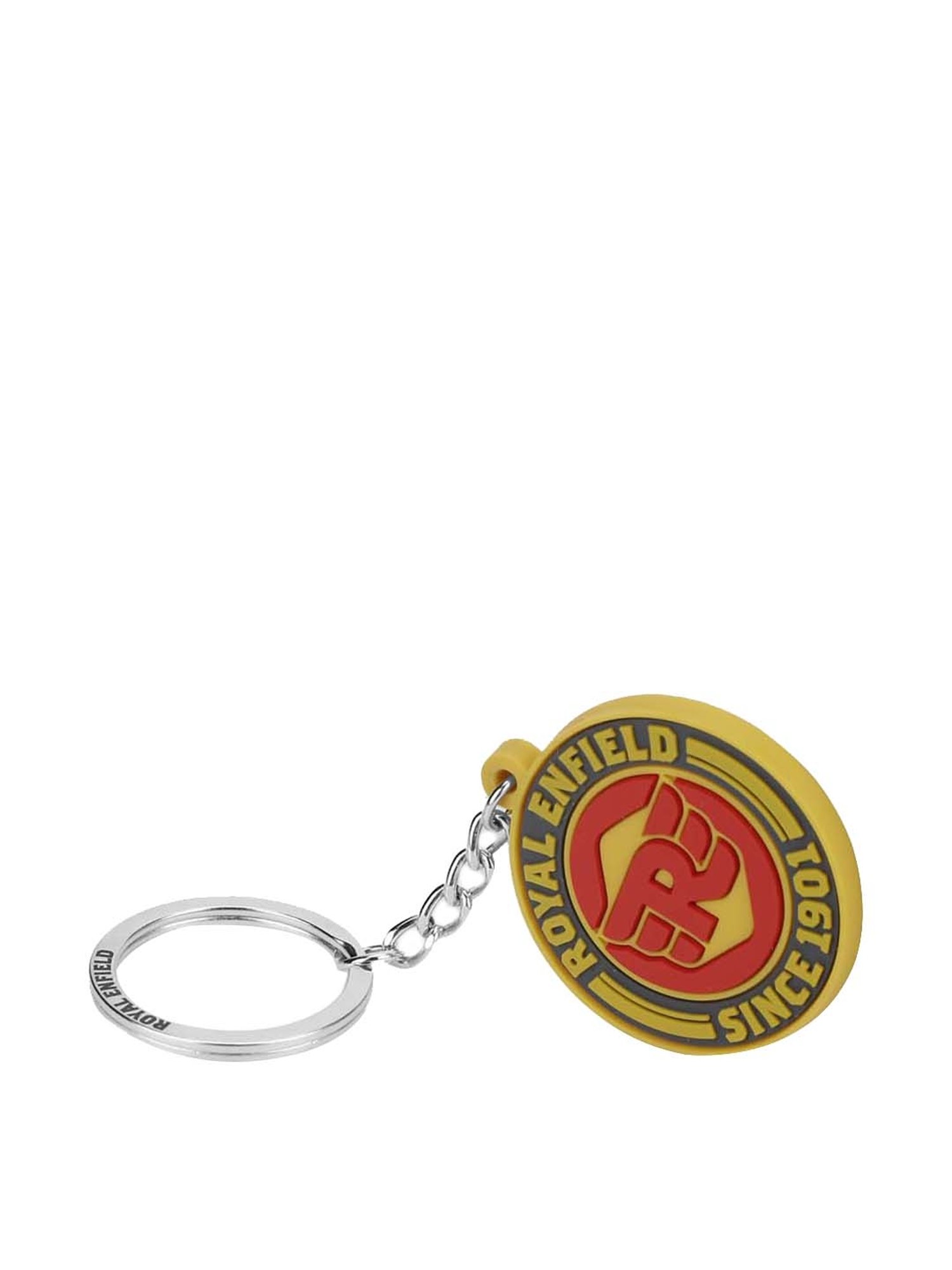 Royal Enfield Seal Yellow Metal Keychain