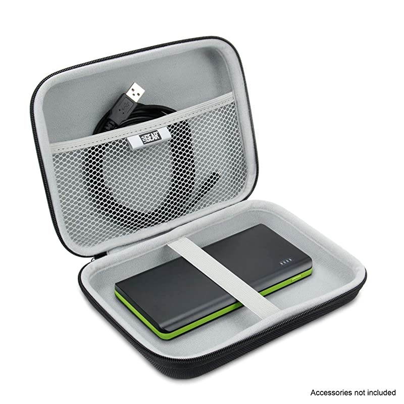 Hard Case Electronic Organizer Travel Case 7.5 Inch with Weather Resistant Exterior and Large Mesh Accessory Pocket - Compatible with Garmin GPS, Chargers, Hard Drives and More Electronics