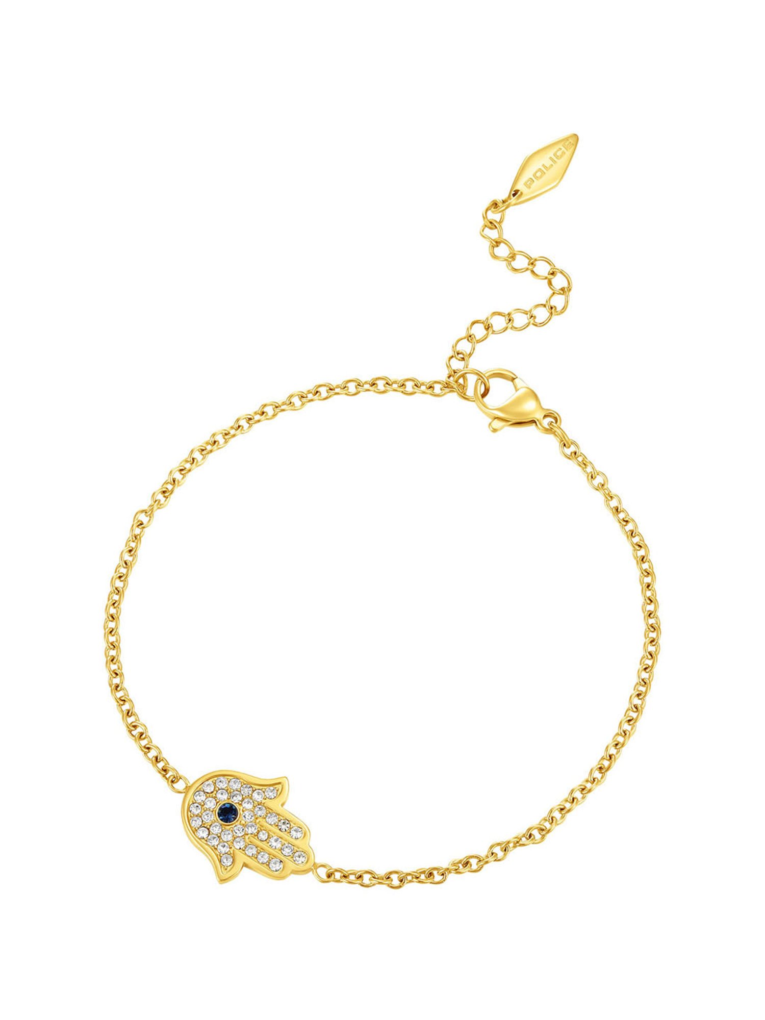 Police Vision Fatima Crystal Blue Flexible fit Bracelet for Women