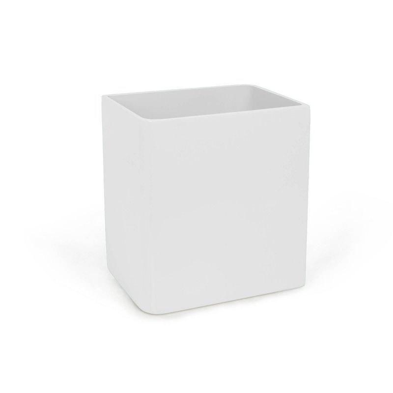 Lacquer Wastebasket White - Cassadecor