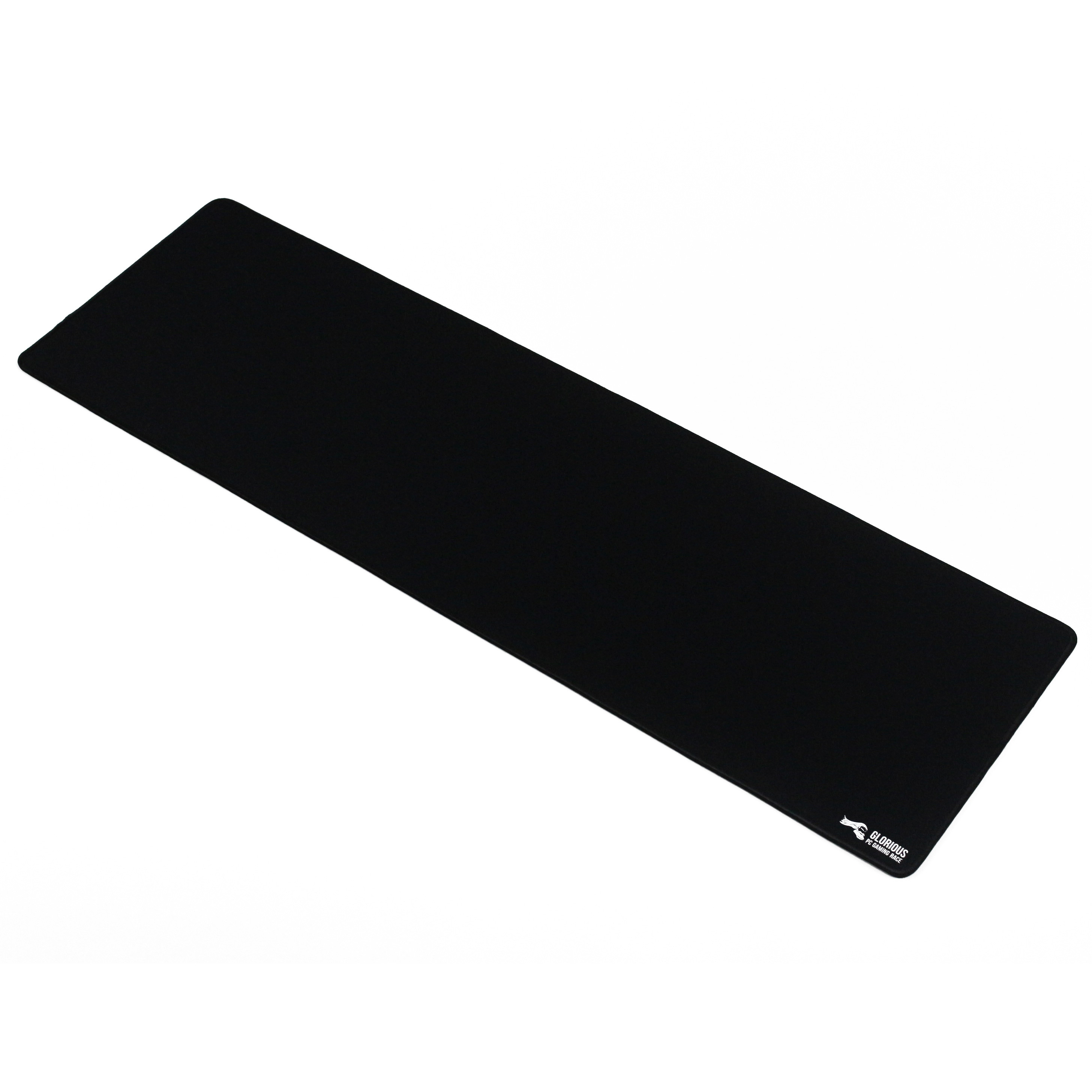 Glorious Large Gaming Mouse Mat / Pad - Stitched Edges, 2mm thick, Black Mousepad | 11"x13"x0.08" (G-L)