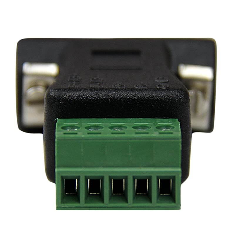 com RS422 RS485 Serial DB9 to Terminal Block Adapter Serial adapter 5 pin terminal block to DB9 M black DB92422