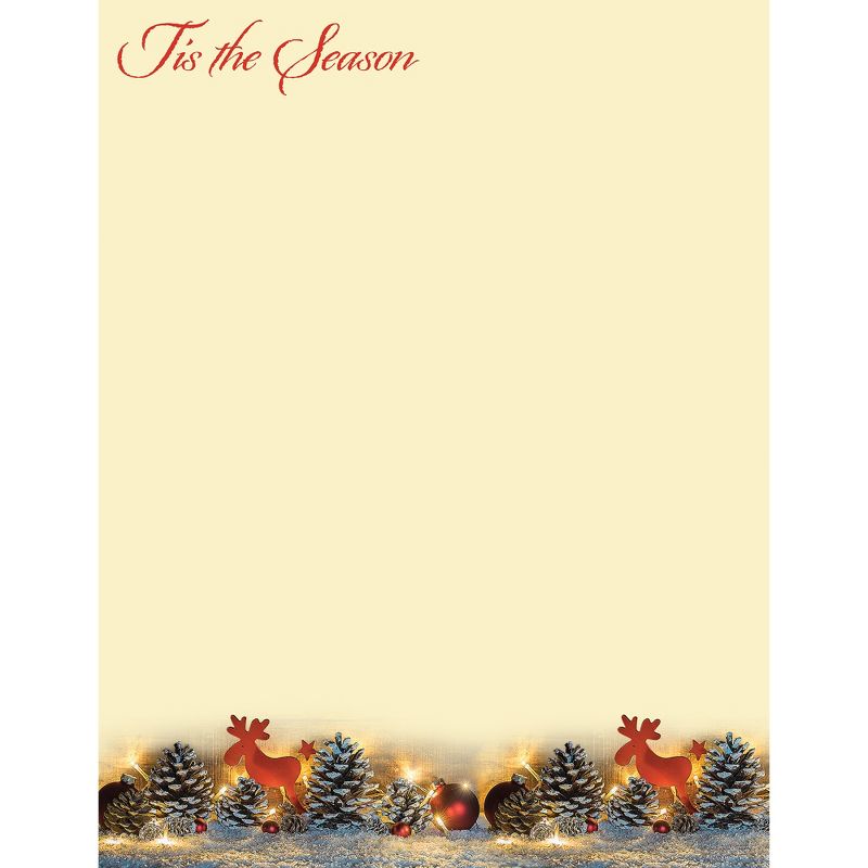 80pk "Tis The Season" Letterhead