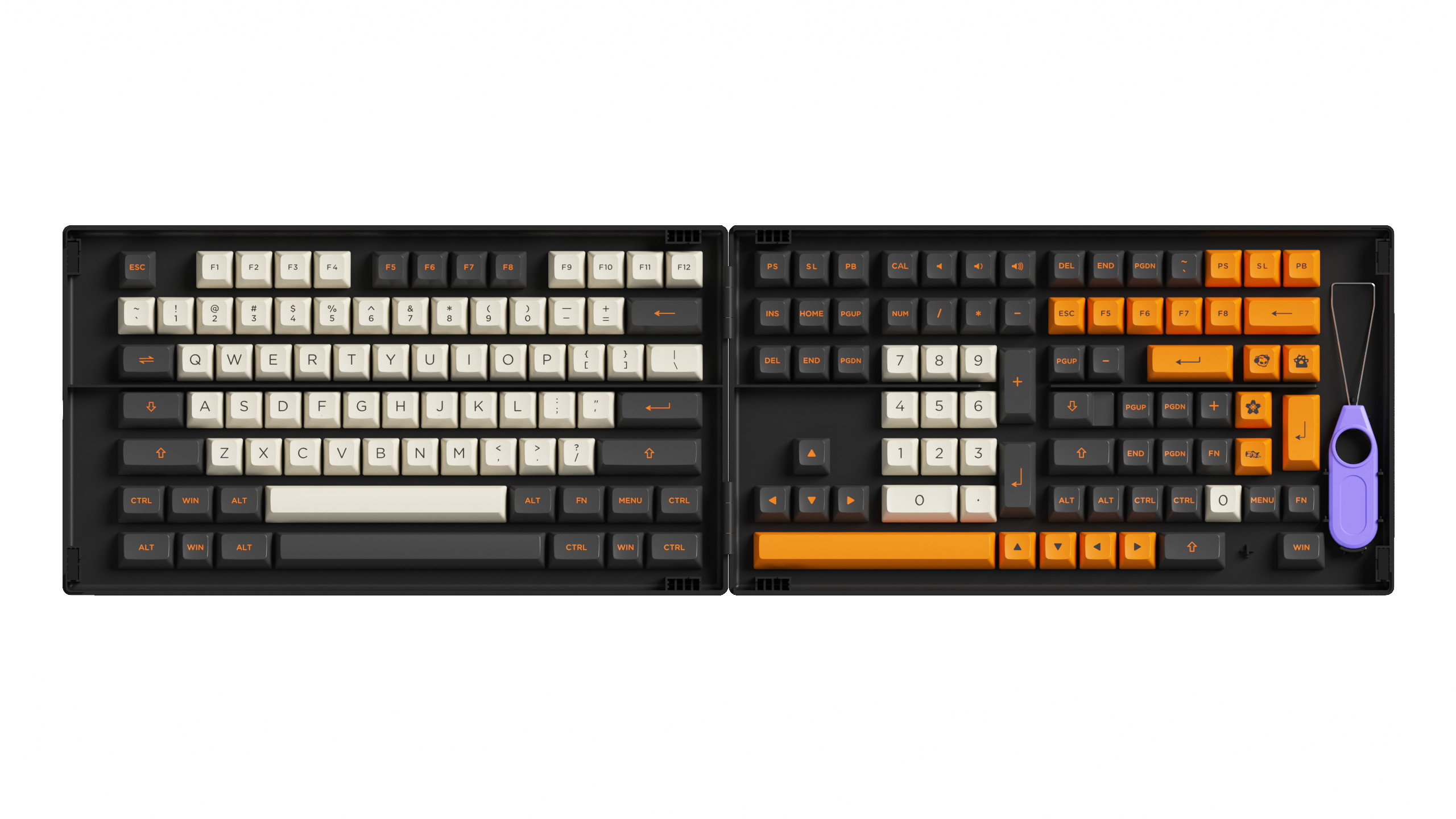 Akko Carbon Retro 158-Key ASA Profile PBT Double-Shot Full Keycap Set for Mechanical Keyboards with Collection Box