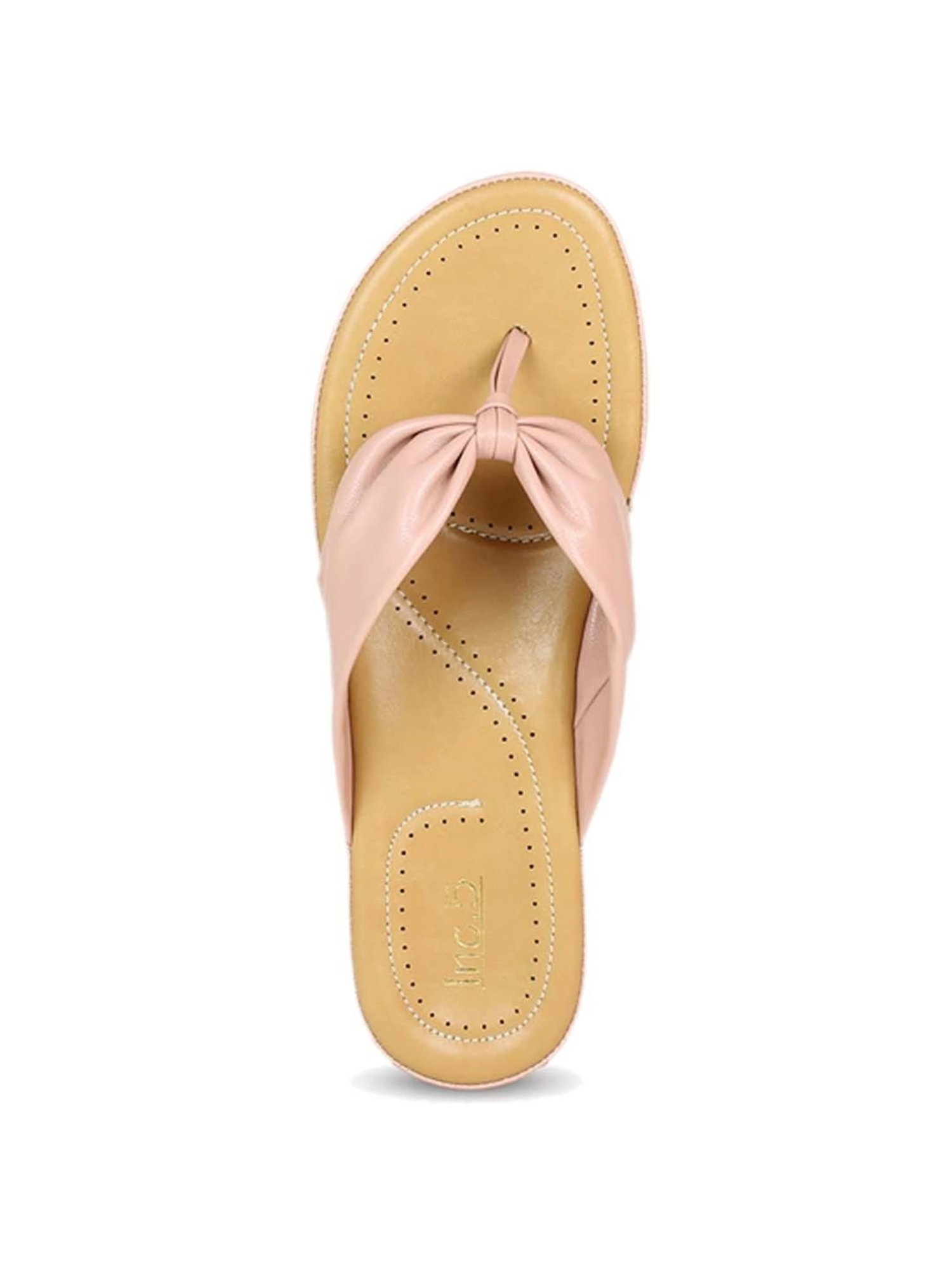 Inc.5 Women's Pink Thong Wedges