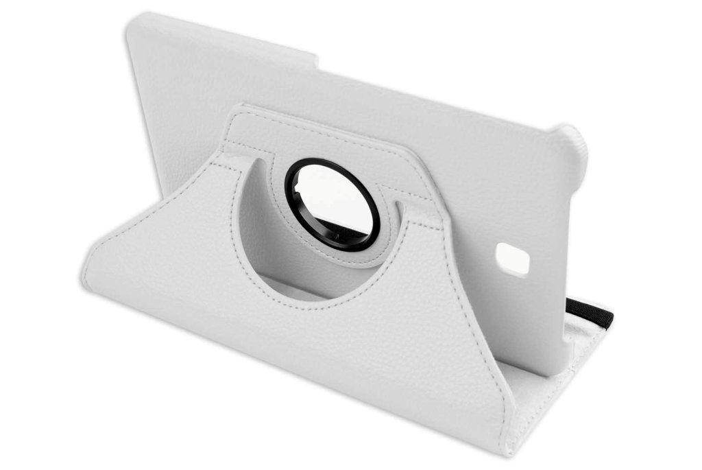 Hellfire Trading PU Leather Case 360 Rotating for Samsung Galaxy Tab 4 T330 8" - Hot Pink