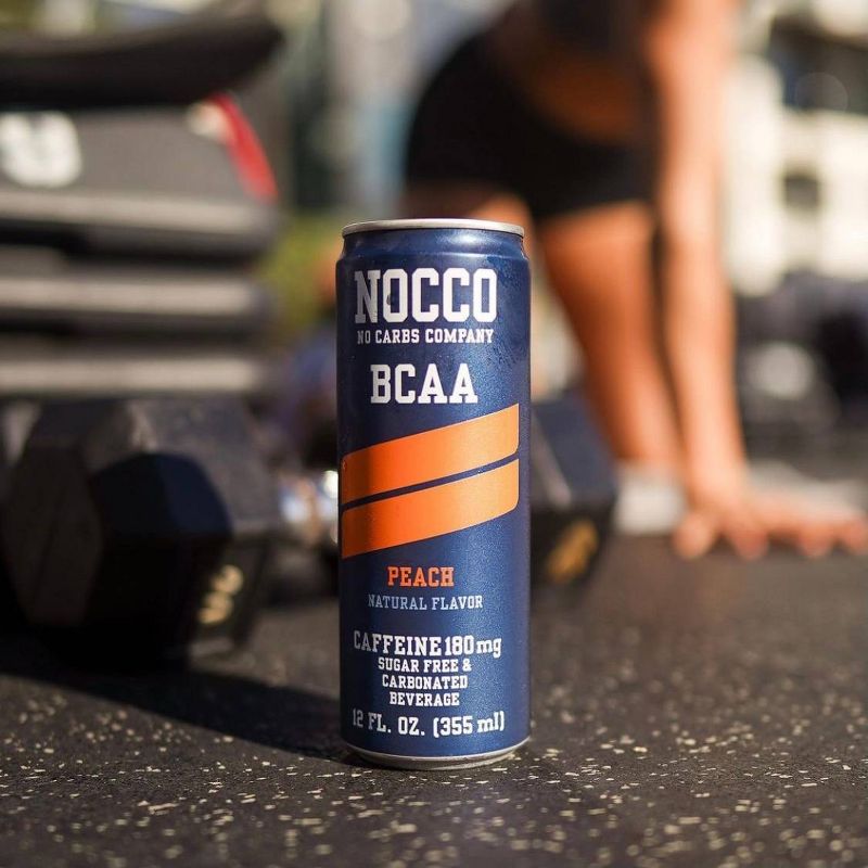 NOCCO BCAA Peach Carbonated Beverage - 12 fl oz Can