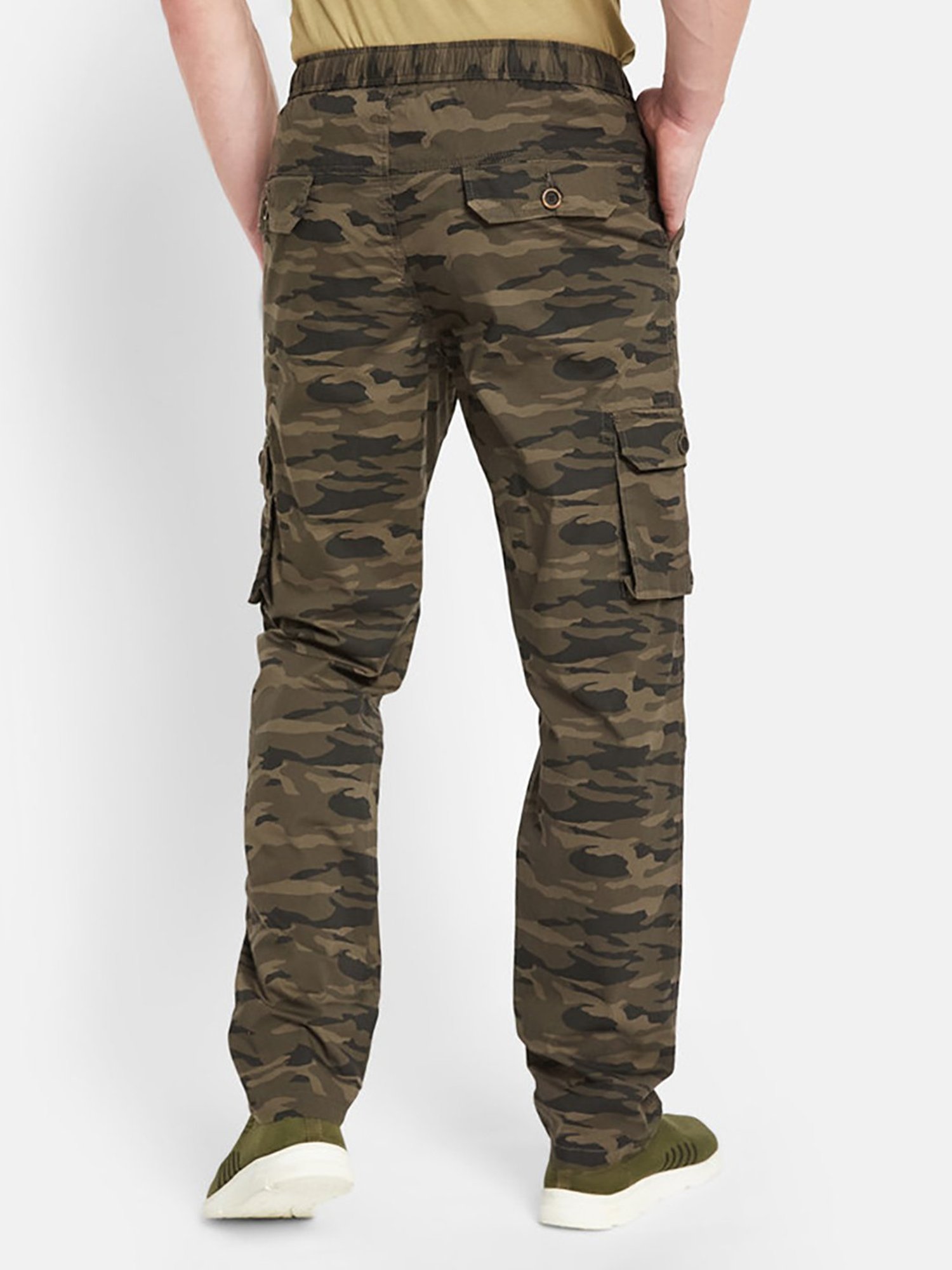Basics Green Jogger Track Pant