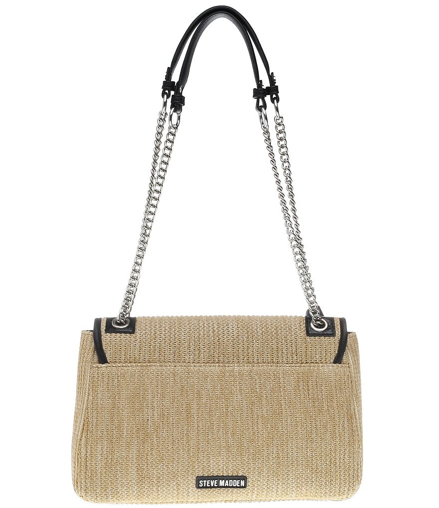 Steve Madden Harbor Straw Turnlock Crossbody Bag