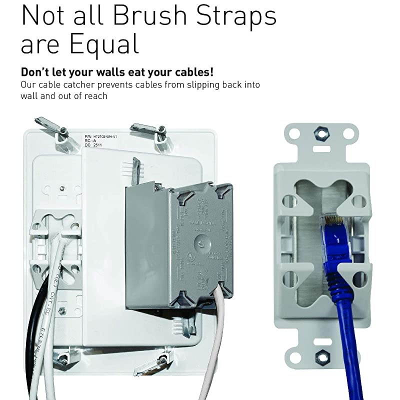 Home Office Theater in Wall TV Power Kit White CPT306WV1