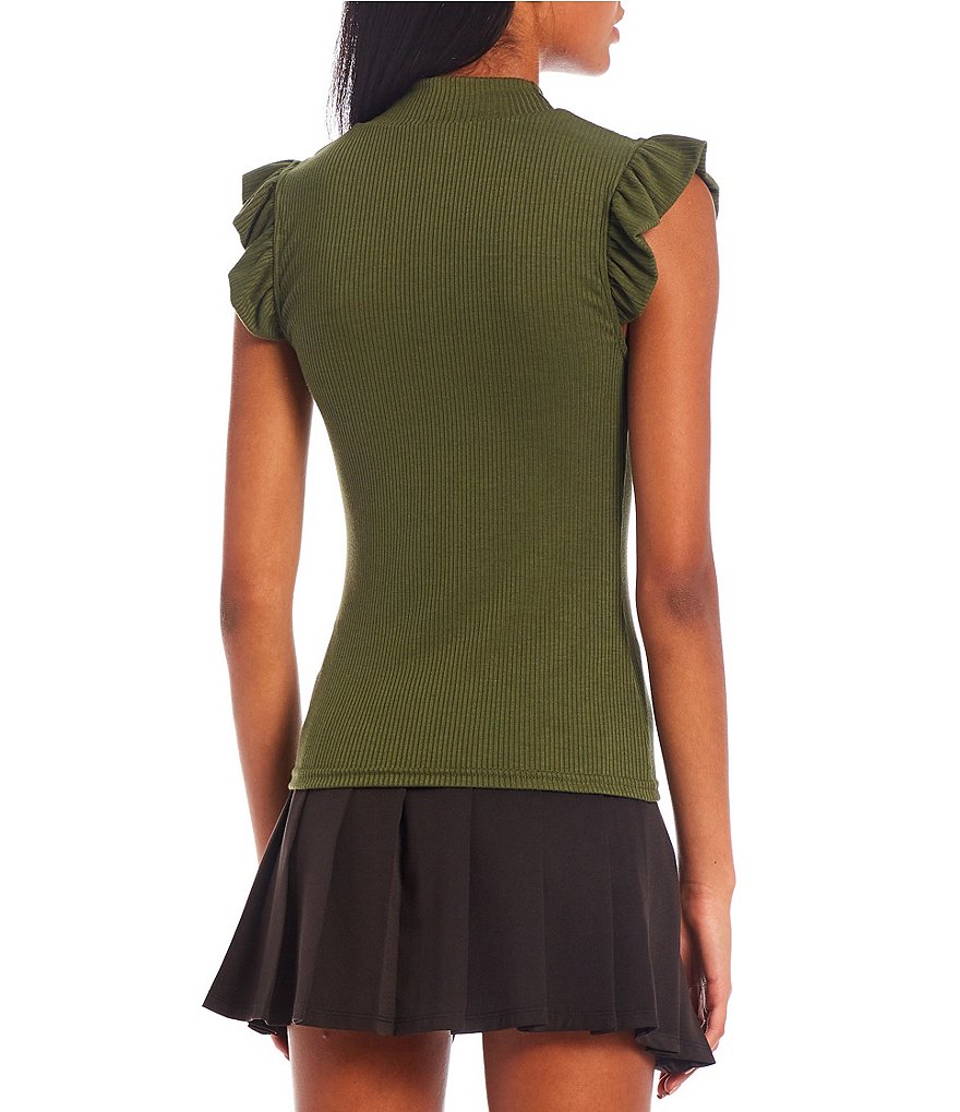 June & Hudson Short Tie Sleeve Knit Tee