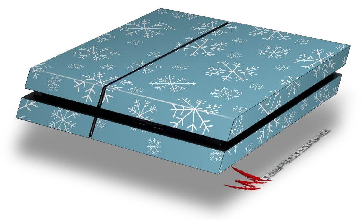 Winter Snow Light Blue - Decal Style Skin fits original PS4 Gaming Console