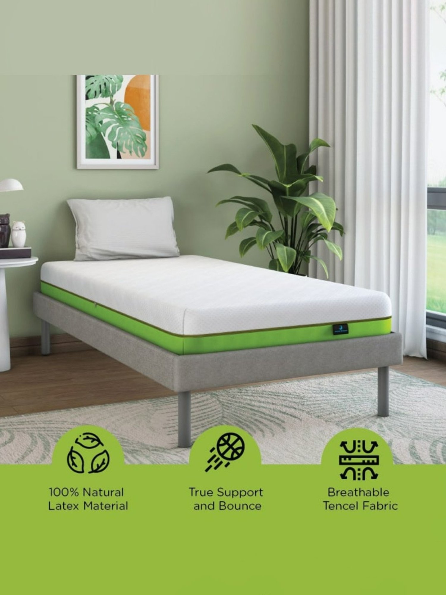 Duroflex Live-in Adapt Grey Foam New Gen Smart Design Flippable Adjustable Double Mattress