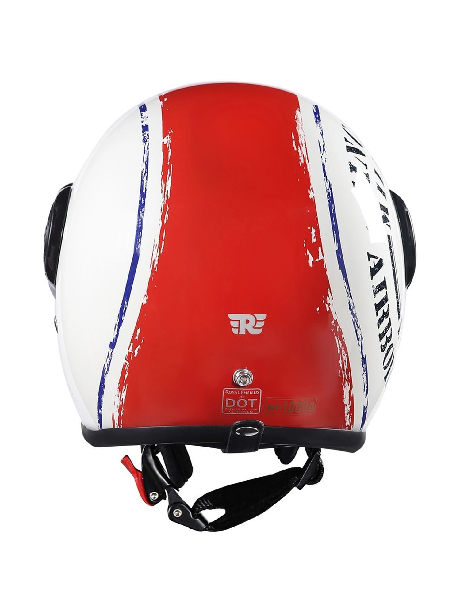Royal Enfield Off White Printed Medium Helmet