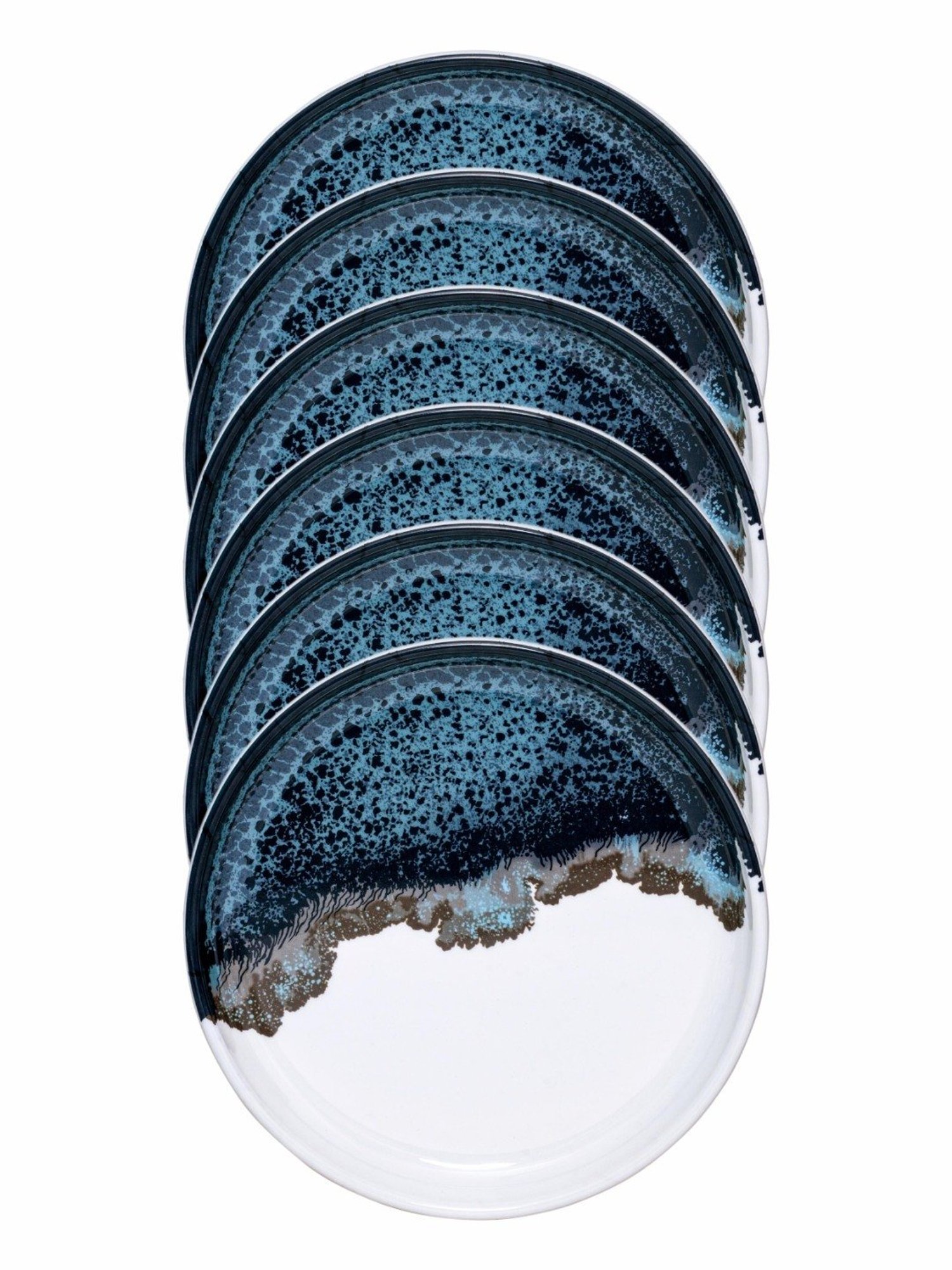 Servewell Multicolor Melamine Side Plate - Set of 6