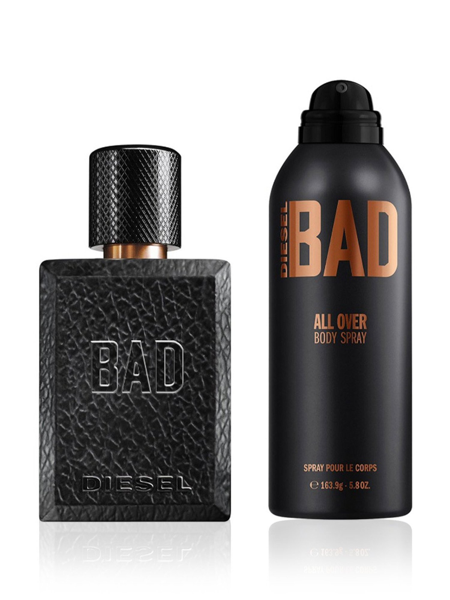 DIESEL Bad Eau de Toilette & All Over Body Spray for Men Combo