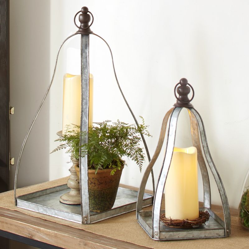 Olivia & May Set of 3 Weave Baskets with Wooden Lids