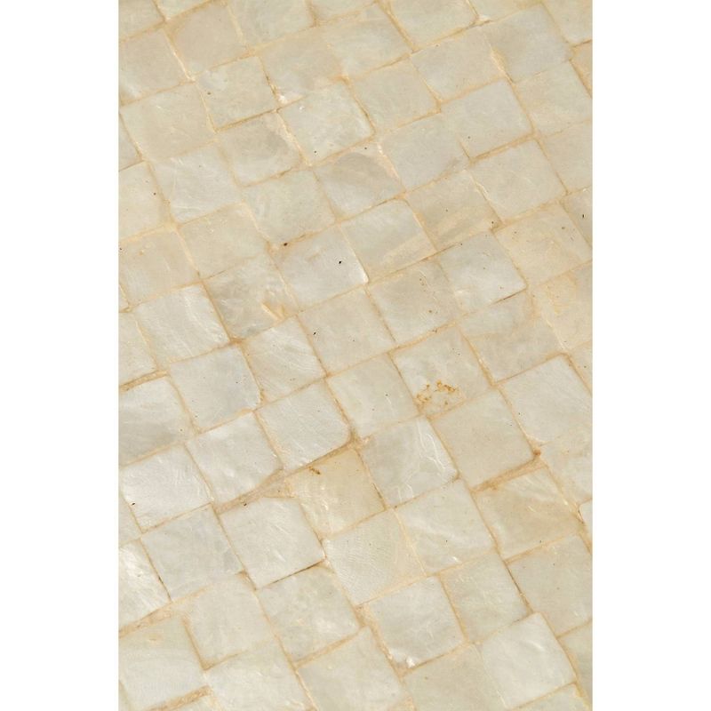 Martin Capiz Shell End Table White - East At Main