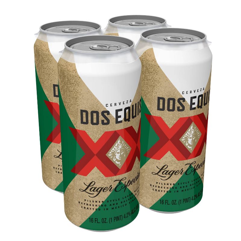 Dos Equis Mexican Lager Beer - 4pk/16 fl oz Cans