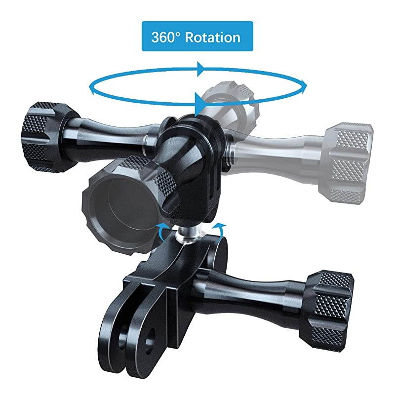 Aluminium Ball Joint Mount Swivel Arm Mount with Wrench Compatible with GoPro Hero 9 8 7 6 5 4 Session 3+ 3 2 1 Hero 2018 Fusion DJI Osmo Akaso Action Cameras
