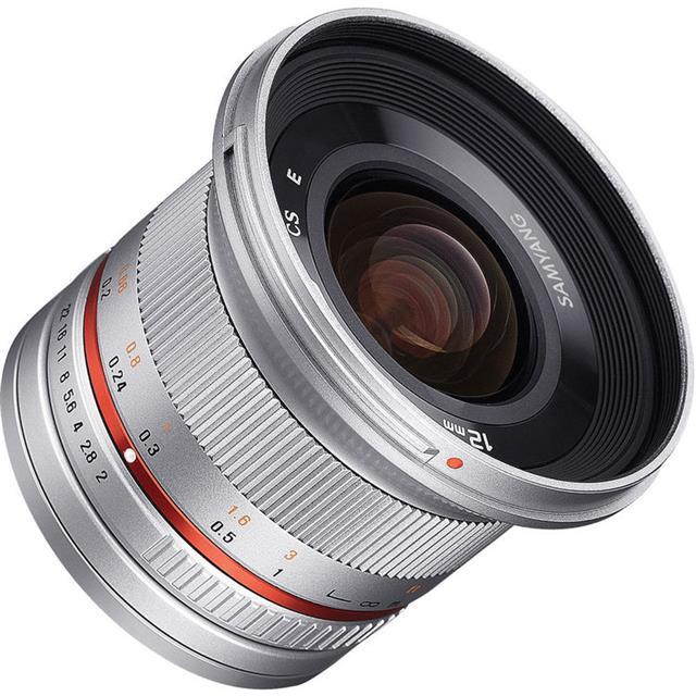 Samyang SY12M-MFT-SIL 12mm F2.0 Ultra Wide Angle Lens for Micro 4/3rds, Silver