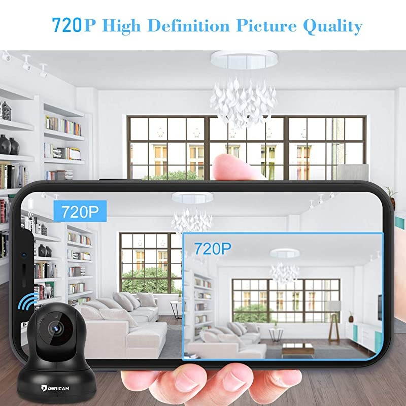 Wireless Security Camera, WiFi Home Indoor Camera, IP Camera 1080P Camera, 2 Way Audio Night Vision with an Additional 5dBi Powerful Antenna, Pan/Tilt Control for Home, Business, Baby Monitor
