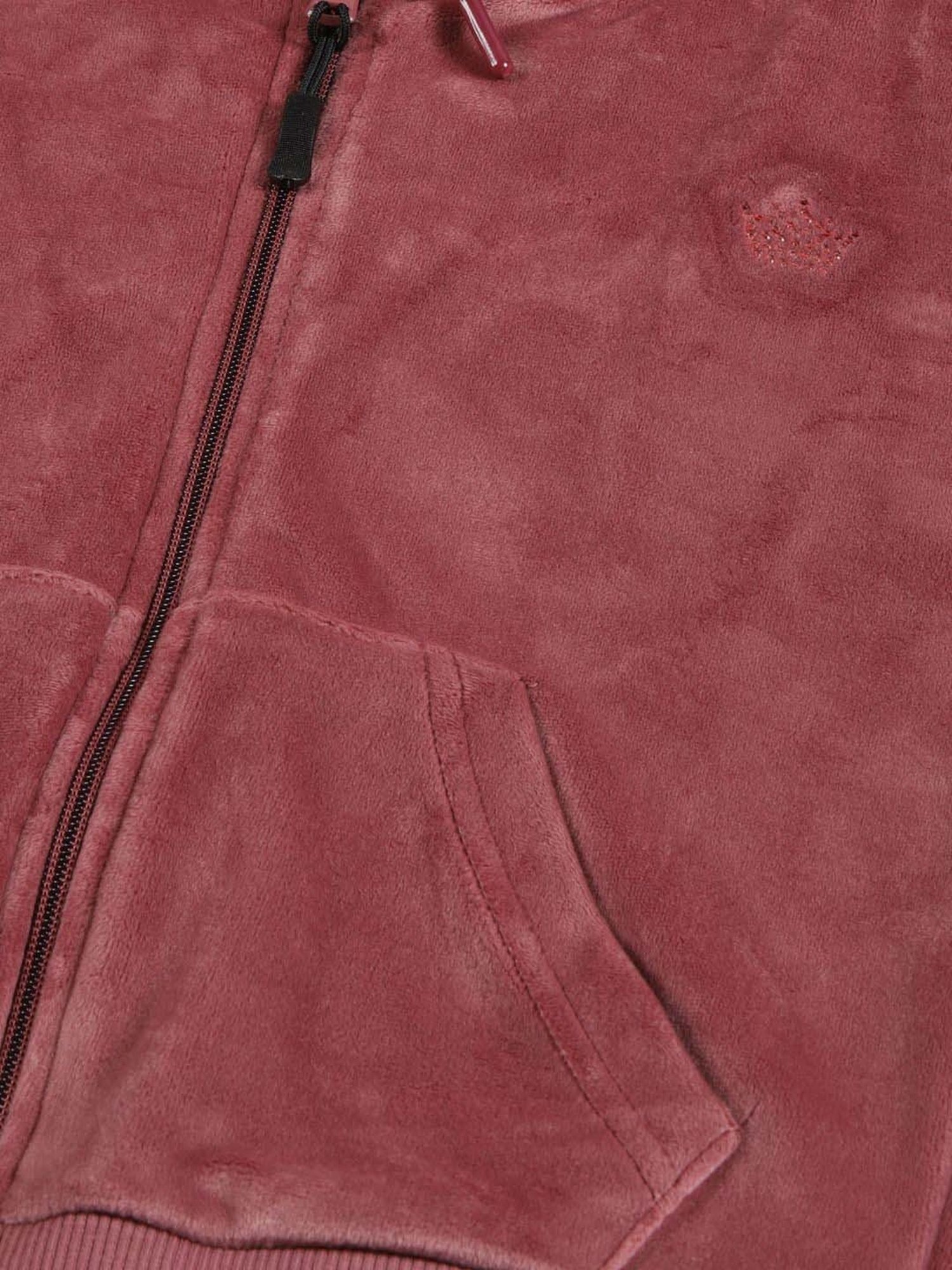 KIDS ONLY Blue Cotton Embroidered Full Sleeves Sweatshirt