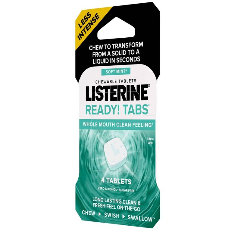 Listerine Ready Tabs Soft Mint - Trial Size - 4ct