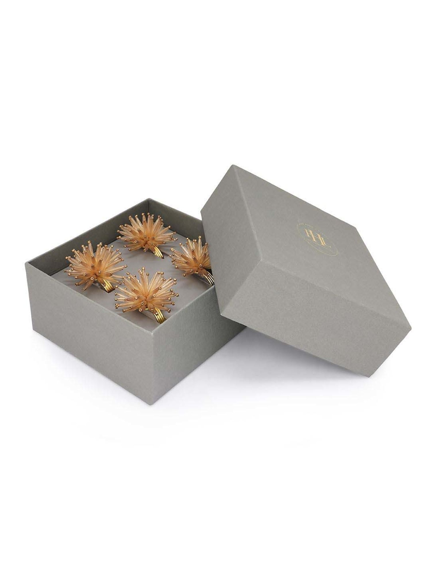 ExclusiveLane The Dancing Peacock Brown Sheesham Wood Napkin Holder - Set of 1