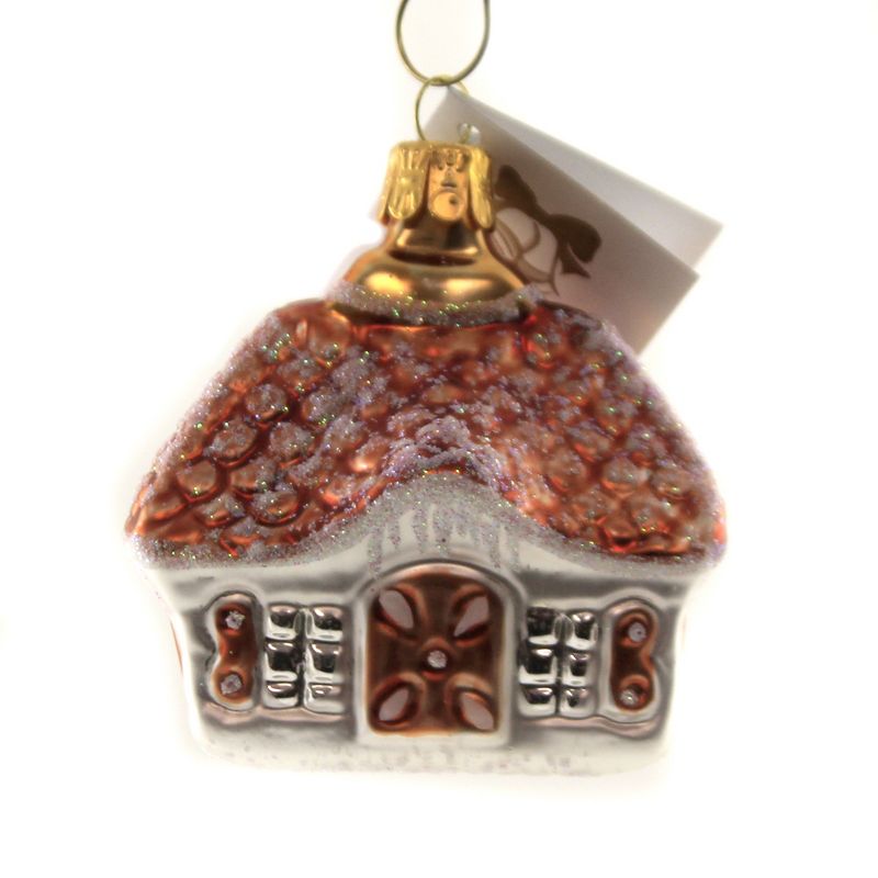 Golden Bell Collection 2.75" Czech Gingerbread House Ornament Christmas Cookie  -  Tree Ornaments
